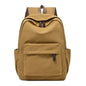 Solid Canvas Travel Backpack