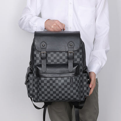 Retro Plaid Waterproof Backpack