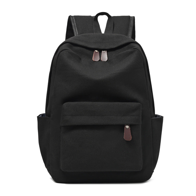 Solid Canvas Travel Backpack