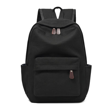 Solid Canvas Travel Backpack