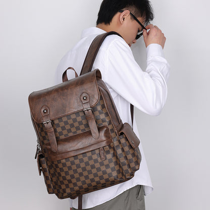 Retro Plaid Waterproof Backpack