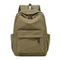 Solid Canvas Travel Backpack
