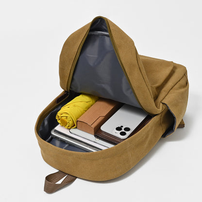 Solid Canvas Travel Backpack